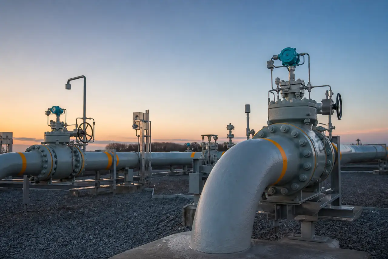 Gas Systems pipeline engineering scene
